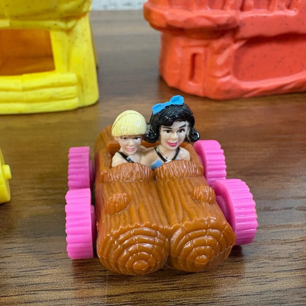 Vintage 1993 McDonald's Flintstones Happy Meal‎ Toys Complete Set Of 5
